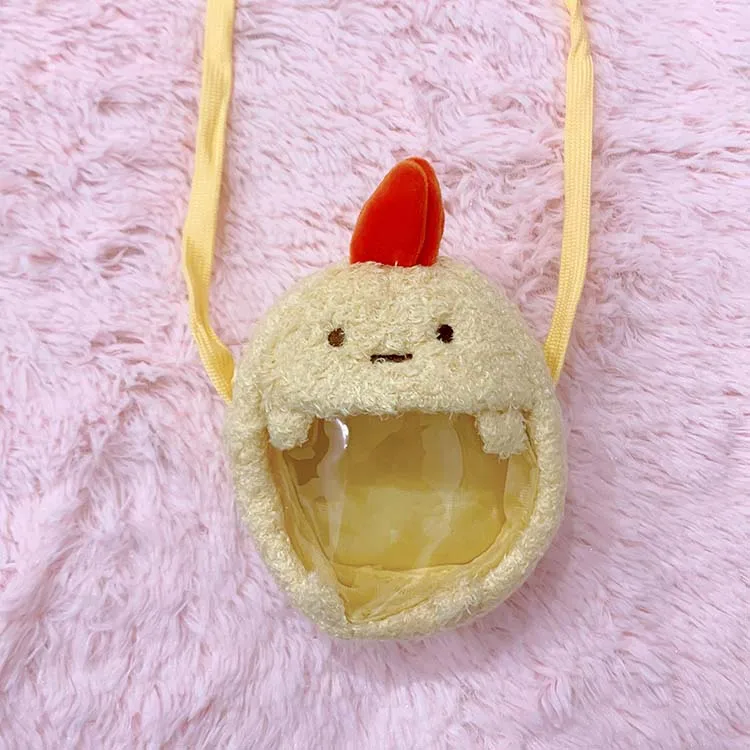 Плюшевая сумка San-x Sumikko с мини-плюшевой куклой Sumikko Gurashi, сумки-мессенджеры, угловые био-Мультяшные сумки для детей, подарки на день Святого Валентина - Цвет: Цвет: желтый