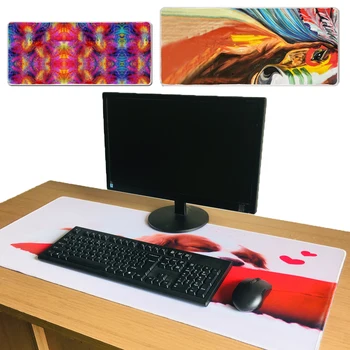 

New Rubber Gaming 900x400mm Desk Mat Large Pad For Trackball Laser Optical Speed Keyboard For League Of Legend World Of Warcraft