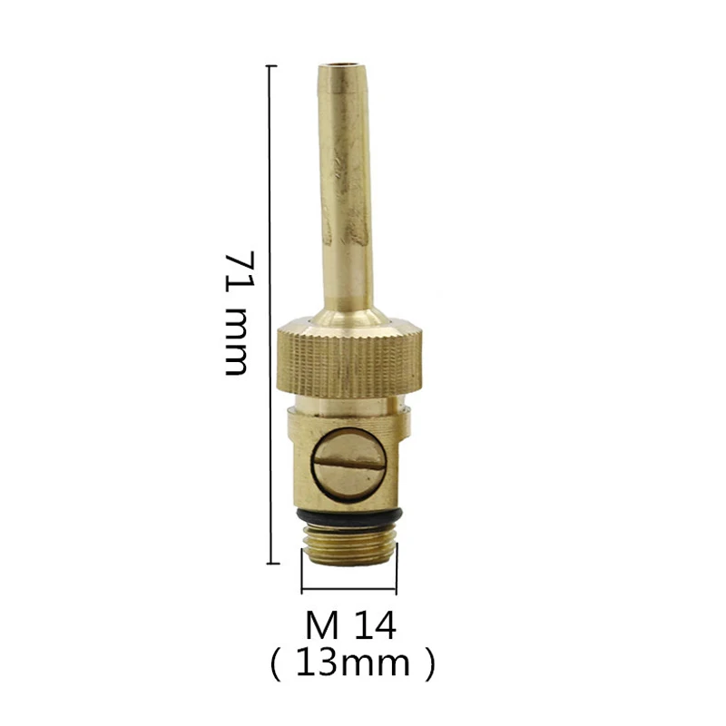 Латунные водяные занавески, фонтанные насадки с регулируемой резьбой 1/" M10 M12 M14, фонтан с клапаном, садовый Ландшафтный инструмент - Цвет: Brass