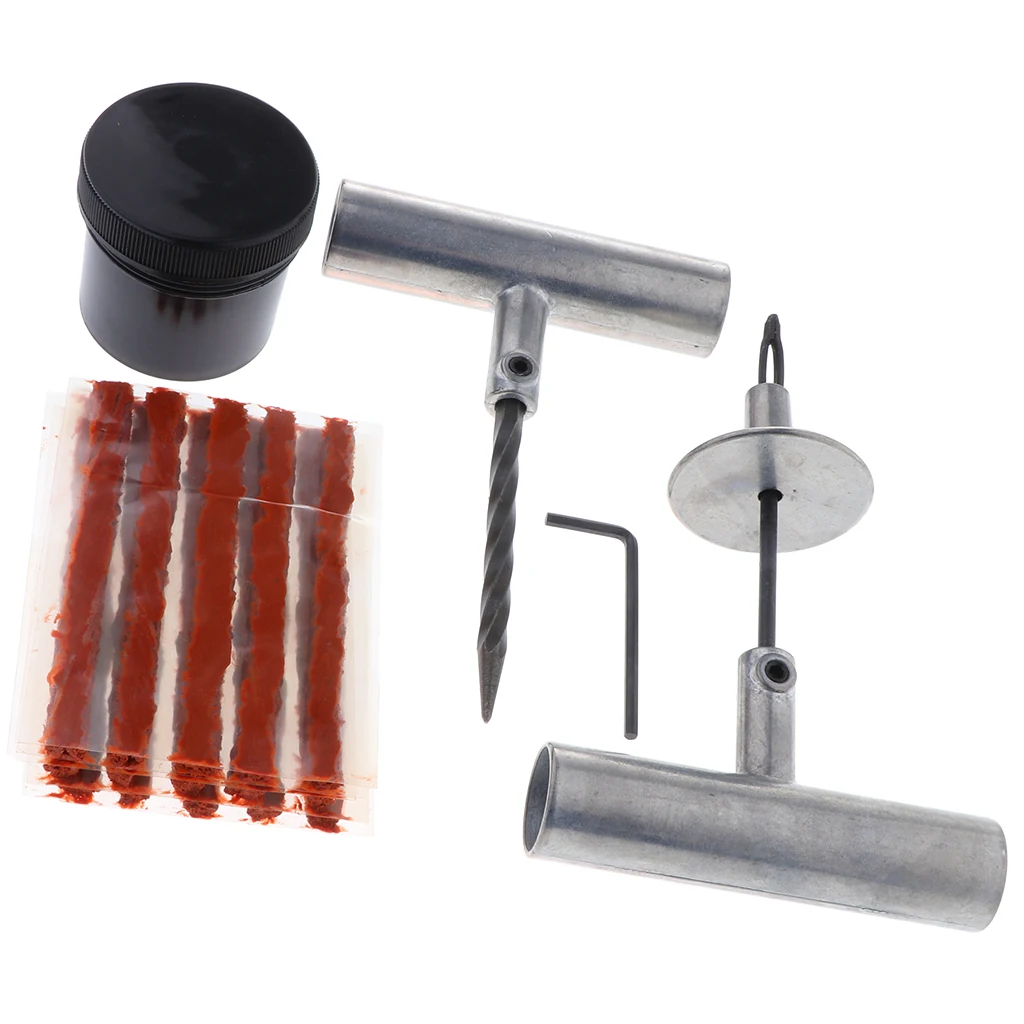 35pc Professional Tire Repair Kit Heavy Duty Puncture Fix it Kit Tire Plug Kit