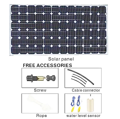 750 Watt Solar Water Pump, Agriculture Submersible Deep Well Solar Pump BMP5044
