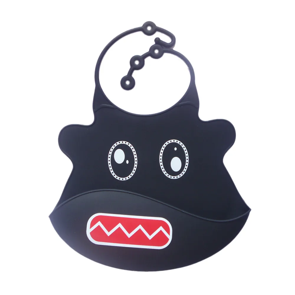  2020 Baby Bibs Baby waterproof bib white Silicone Waterproof Bib with Pockets Baby Newborn Cartoon Aprons Silicone saliva bib