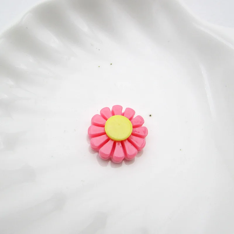 hot pink 50 шт. 20 мм смесь цветов смолы цветок FlatBack Кабошон DIY заколки для волос аксессуары и украшения для телефона - Цвет: hot pink