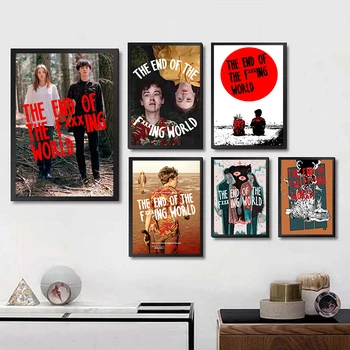 

The End of the F***ing World Poster Clear Image Wall Stickers Home Decoration High Quality Prints White Coated Paper home art