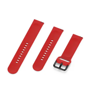 

For Samsung Galaxy Watch Active (40Mm) Two-Color Silicone Strap R500 Straight Stripe Wristband (L+S Set)