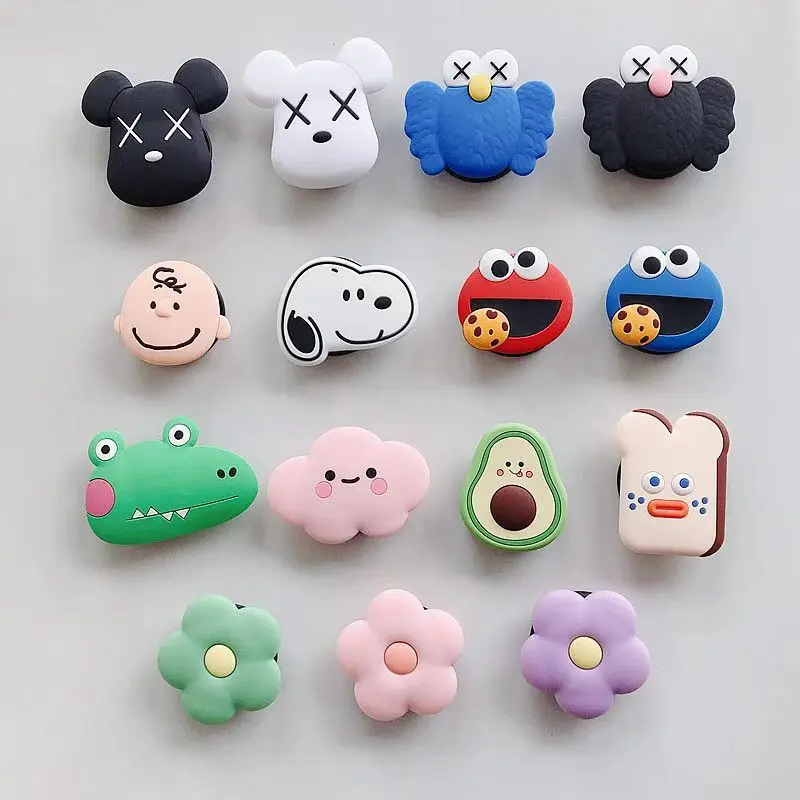 

Universal Phone Socket Stand Bracket Expanding Stand stretch grip phone Holder Finger Cute Cartoon Stand for iphone xiaomi