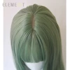 Element Medium Straight Bobo Synthetic Wigs Cyan-Blue Green Cosplay Wigs with Bangs for White/black Women Girls Lolita Cute Wigs ► Photo 2/6