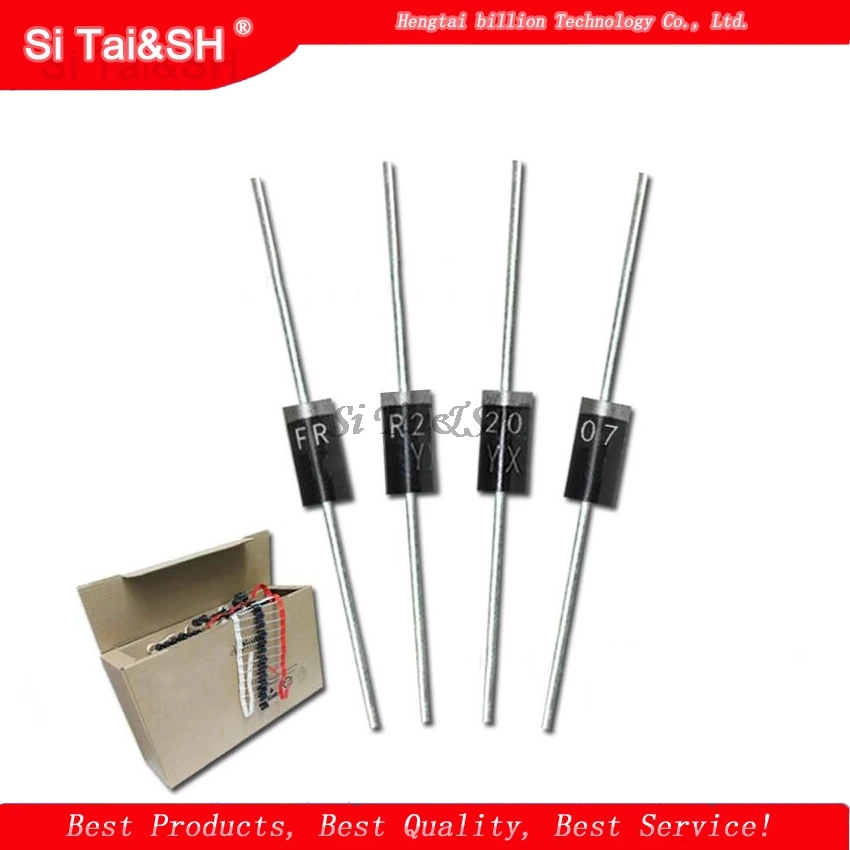 

100pcs DO-15 FR207 Rectifier Diode 2A 1000V New original