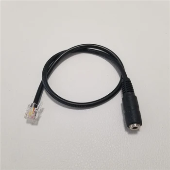

Fixed Wireless Telephone Headset Adapter Cable 3.5 Round Hole Headset Conversion 3.5MM 4 Poles Female to Crystal Connector
