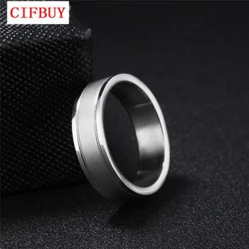 

CIFBUY Romantic Dull Polished Wedding Rings Stainless Steel Engagement Couple Bands GJ336