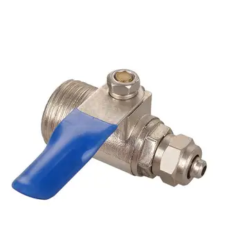 

1/2 to 1/4 Inch Ro Power Filter Water Adapter Ball Control Valve Tap Reverse Switch Faucet metal ball valve Hardware Parts
