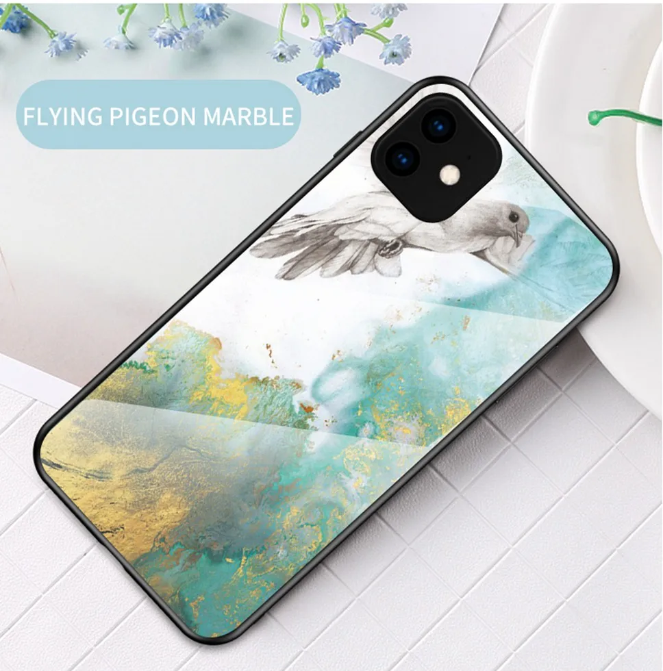 Luxury Tempered Glass Case for iPhone 11 Pro Max XS XR X Coque iphone11 Cover Phone Case for iPhone 11 Pro 5 5s SE 6s 6 7 8 Plus (15)