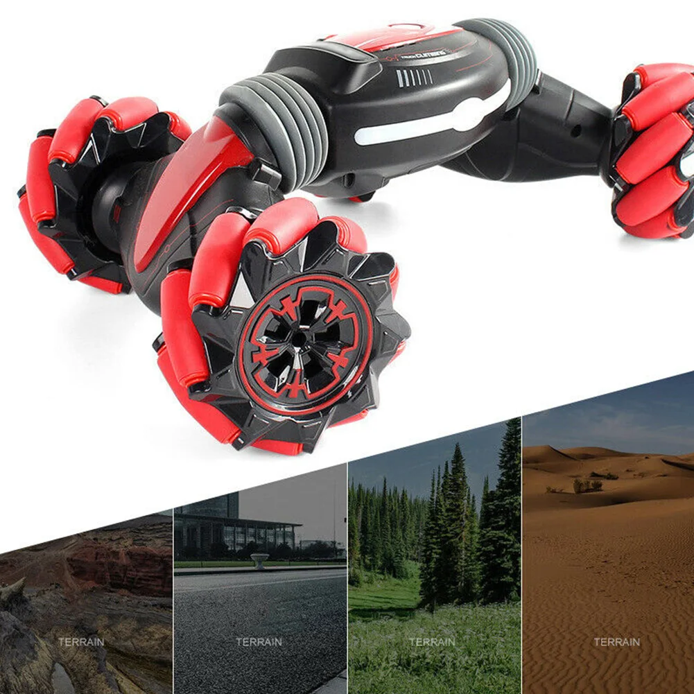 USB перезаряжаемое освещение музыка дрейф скручивание RC трюк автомобиль Высокая скорость 360 градусов вращающаяся детская игрушка управление жестами