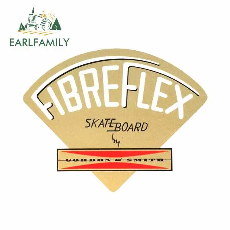 

EARLFAMILY 13cm x 10.1cm for Gordon Smith Fibreflex Logo Car Stickers Vinyl JDM Bumper Trunk Truck Graphics Waterproof Anime