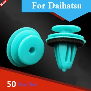 

New 50pcs Green Auto Car Bumper Clips Retainer Fastener Rivet Door For Daihatsu Trevis Max Mira Sirion Sonica Terios Mira Gino