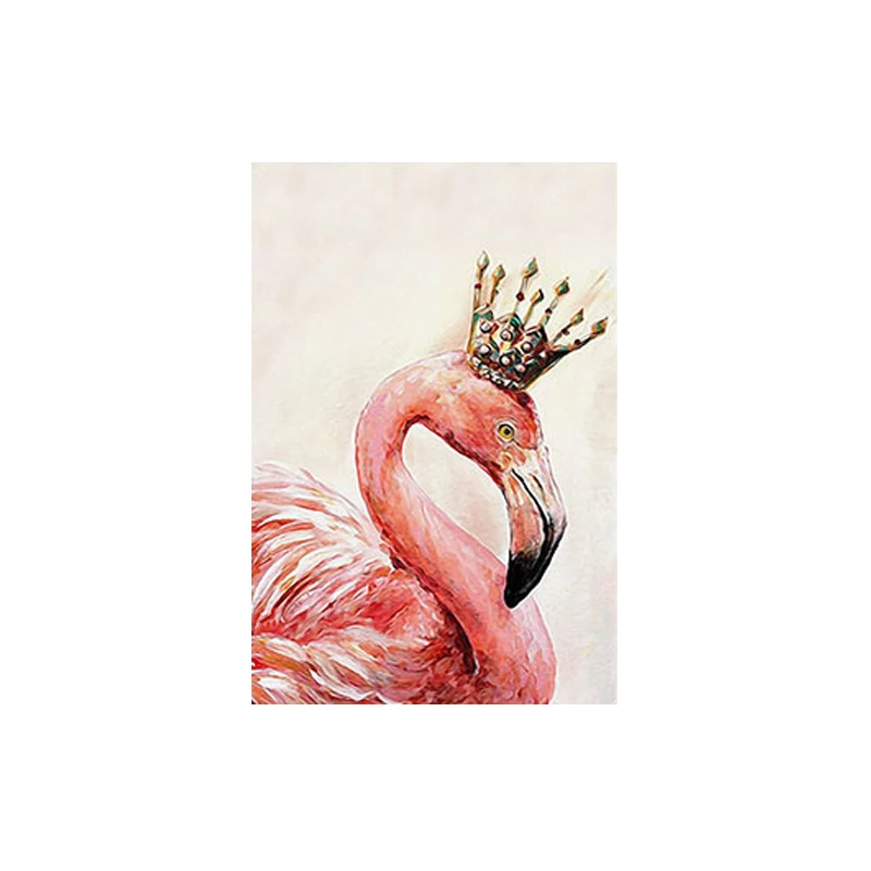 Два Фламинго картины постеры с животными и принтами Холст Картина современное Украшение настенное искусство для гостиной Bid номер без рамки - Цвет: a