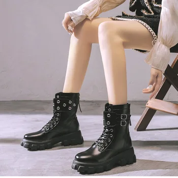 online Plataforma Gótico Rock Lolita Martin Botas Mulher Sapatos Mais Veludo Gótico Do Vintage Grosso Grosso Calcanhar Sapatos Outono Feminino Cosplay