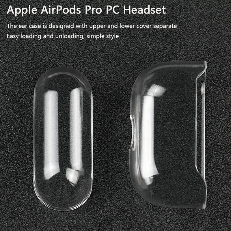 Прозрачный чехол для Apple AirPods Pro защитный чехол TWS Bluetooth аксессуары для наушников PC жесткий прозрачный чехол для гарнитуры