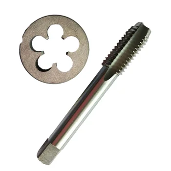 

1pc 7 / 8-14 UNF+1pc 7 / 8-14 UNF Mold HSS Machine Plug Tap Die Threading Replacment Tool Parts