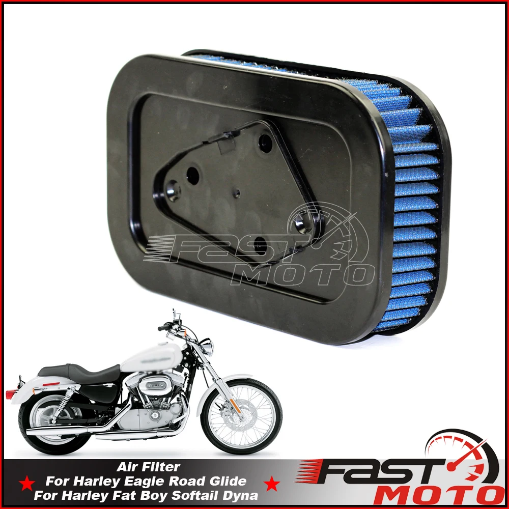 Washable Reusable Air Filter for Harley Sportster XL 1200 883 Replacement Airflow Cleaner Motorcycle Parts Rectangle Filters | Автомобили