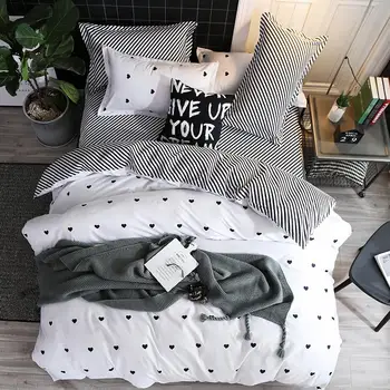 

36 Simple Style home bedding sets bed linen duvet cover flat sheet Bedding Set Winter Full King Single Queen,bed set 2020