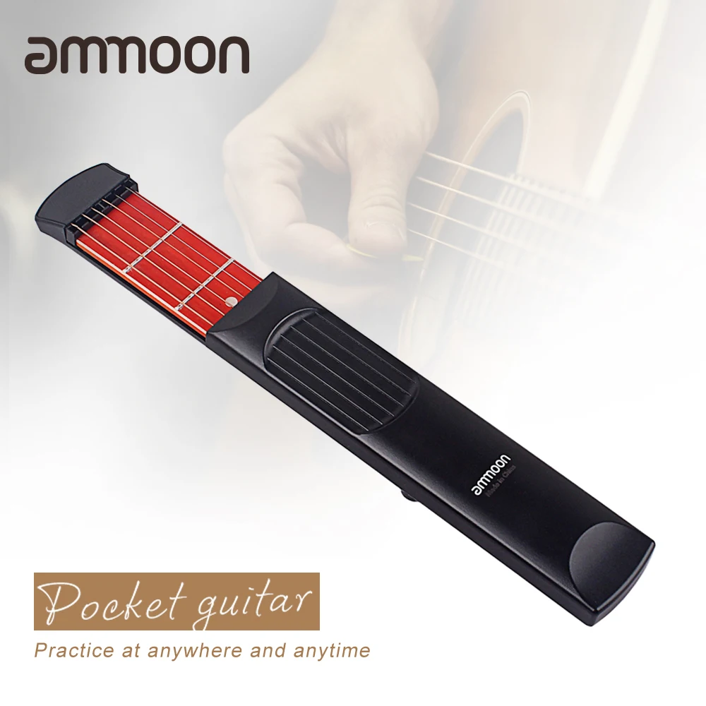 Smart Pocket Guitar – Trainer Portatile Per Accordi Di Chitarra Con Schermo Girevole E Feedback Luminoso
