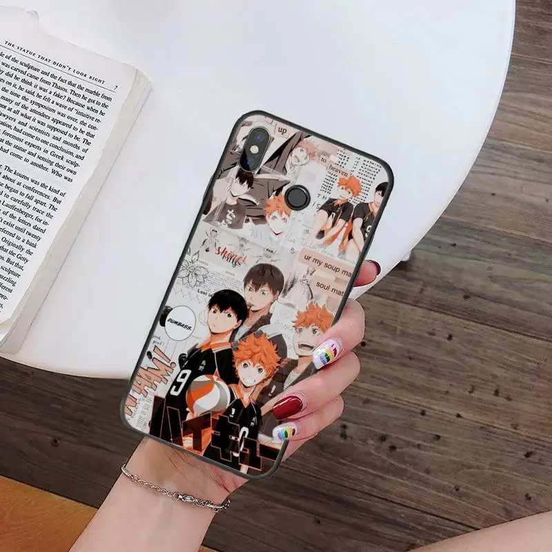 Haikyuu volleyball anime Japan Soft Phone Cover For Xiaomi Redmi Note 4 4x 5 6 7 8 pro S2 PLUS 6A PRO coque shell funda hull leather case for xiaomi Cases For Xiaomi