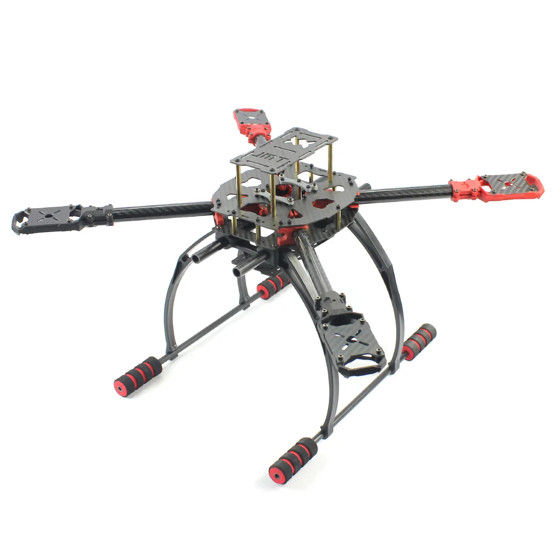 

Hot JMT J510 510mm Carbon Fiber 4-axis Foldable Rack Frame Kit with High Tripod for DIY Quadcopter RC Drone