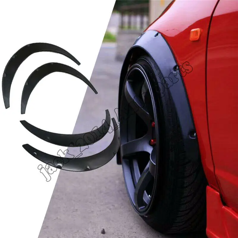 

3.5"/90mm Universal Flexible Car Fender Flares Extra Wide Body Wheel Arches 4pcs
