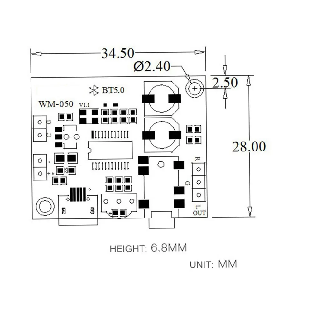 Аксессуары мини аудио Bluetooth 5,0 MP3 Усилитель стерео декодер доска автомобильный динамик без потерь модуль приемника схема Модифицированная