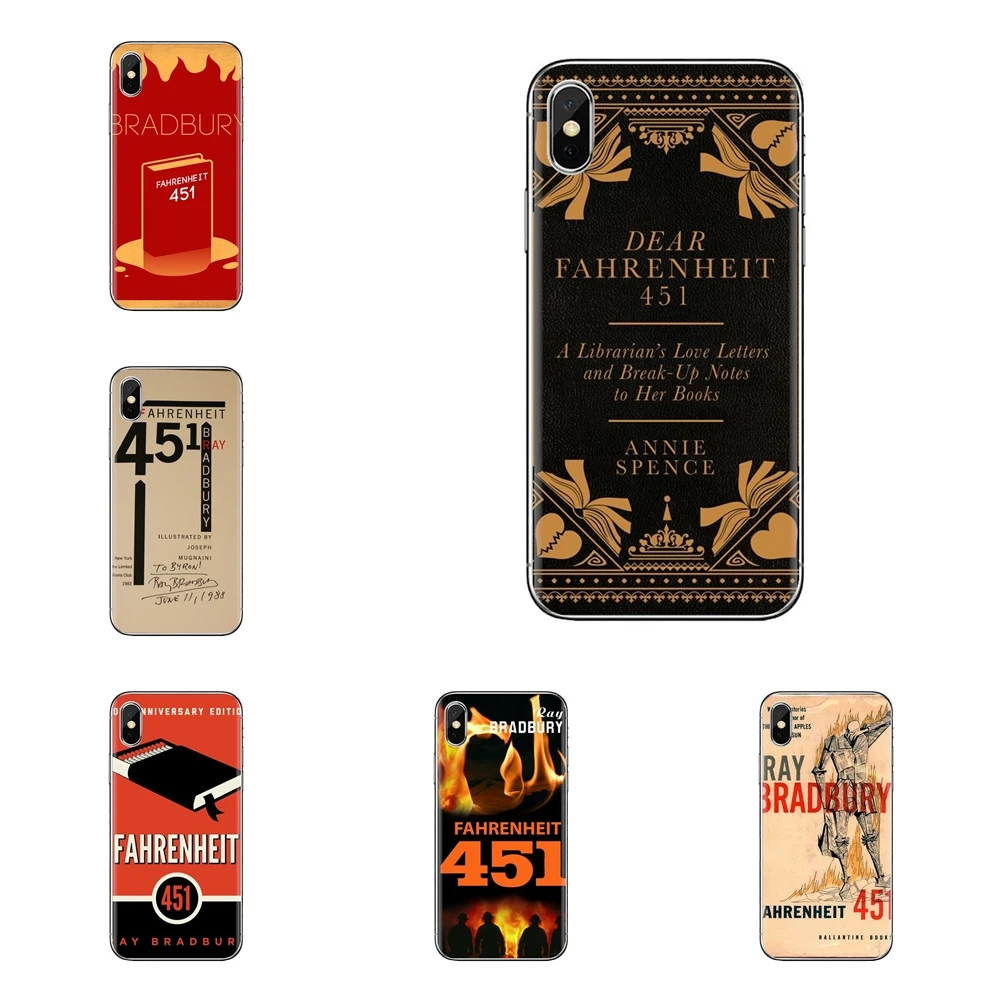 Transparent Soft Cases Covers For Huawei G7 G8 P7 P8 P9 P10 P20 P30 Lite Mini Pro P Smart Plus 2017 2018 2019 Fahrenheit 451 |