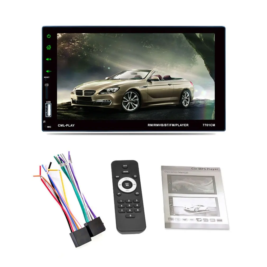 

2020 New 7701 HD Digital 6.6 Inch Touch Screen Car Multimedia Player Support Mobile Phone Interconnection Hands-free Call