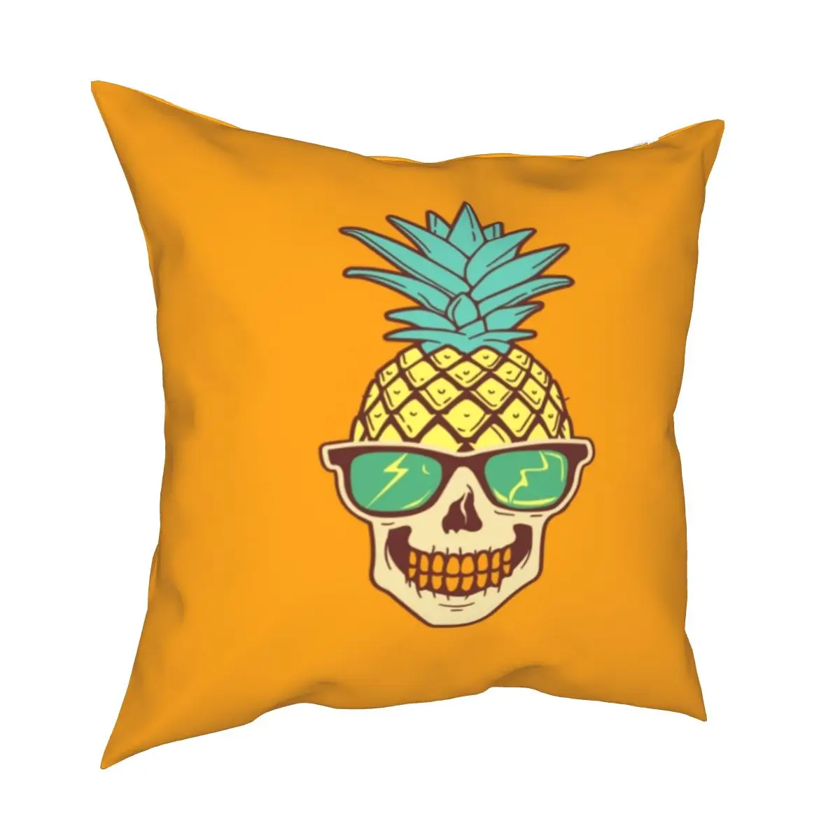 Милый Череп ананас квадратная наволочка диван улыбка фрукты рисунок желтый Hawii Современные чехлы смешной декор наволочка 45*45 Милый Череп ананас квадратная наволочка диван улыбка фрукты рисунок желтый Hawii Современные чехлы смешной декор наволочка 45*45