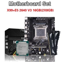 Kllisre X99 motherboard combo kit set Xeon E5 2640 V3 LGA 2011-3 CPU 2 stücke X 8GB = 16GB 2666MHz DDR4 speicher