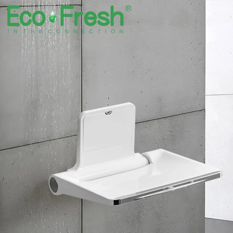 Складной стул для ванной Ecofresh 200 кг настенное сиденье унитаза домашняя душевая
