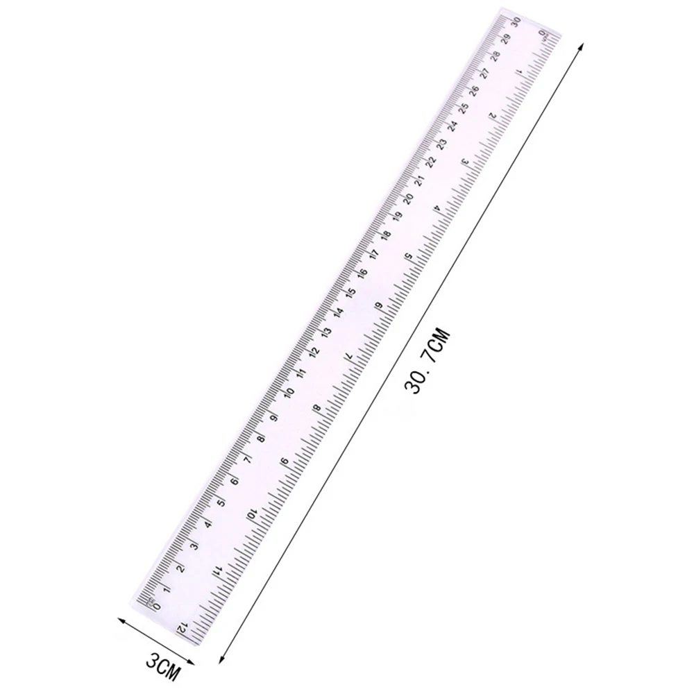 Clear Plastic Ruler 4-Pack 12-Inch S - Shatterproof Measuring Tools School Office Supplies Clear Ruler Amazon - View #5
