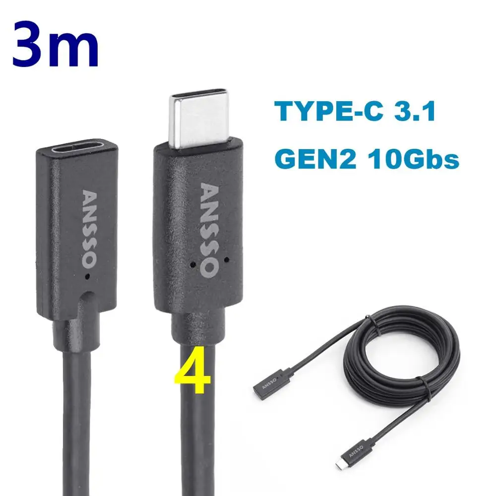 Usb 3.1 Gen2 10 Gb/S Di Dati Di Trasmissione Type-C Tethered Ripresa Cavo Per Sony A7 M3 R3 R4 Nikon Z6 Z7