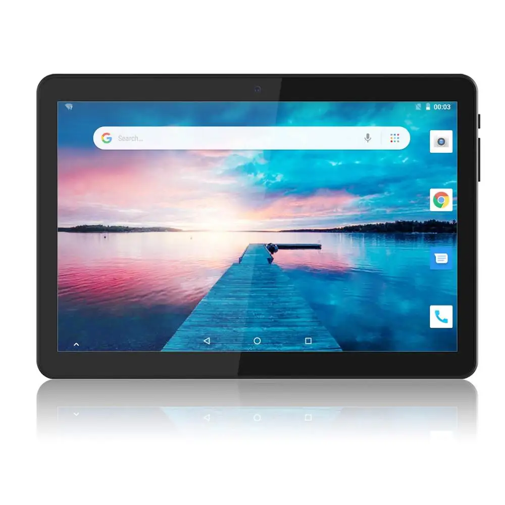 10-дюймовый планшетный ПК планшет на Android 10 1280*800 ips 4 Гб+ 64 Гб Dual SIM 3g планшет четырехъядерный Android 8,0 Bluetooth планшеты с модулем Wi-Fi 10 - Комплект: Black