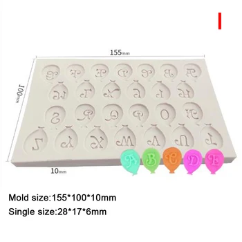 

3D DIY Chocolate Flag Silicone Bunting Trays Cake Decorating Fondant Tools Mold Cake Alphabet Letter Bakeware Trays