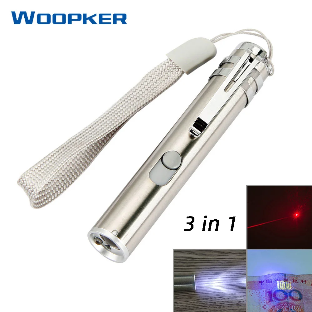 Medical Handy Pen Flash Light USB Rechargeable Mini Flashlight LED Torch Laser Pointer with Stainless Steel Clip - ANKUX Tech Co., Ltd