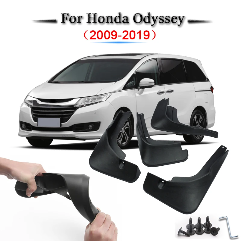 

Car Styling ABS Car Mud Flaps Splash Guard Mudguard Mudflaps Fenders External Cover Car Accessories For Honda Odyssey 2009-2019