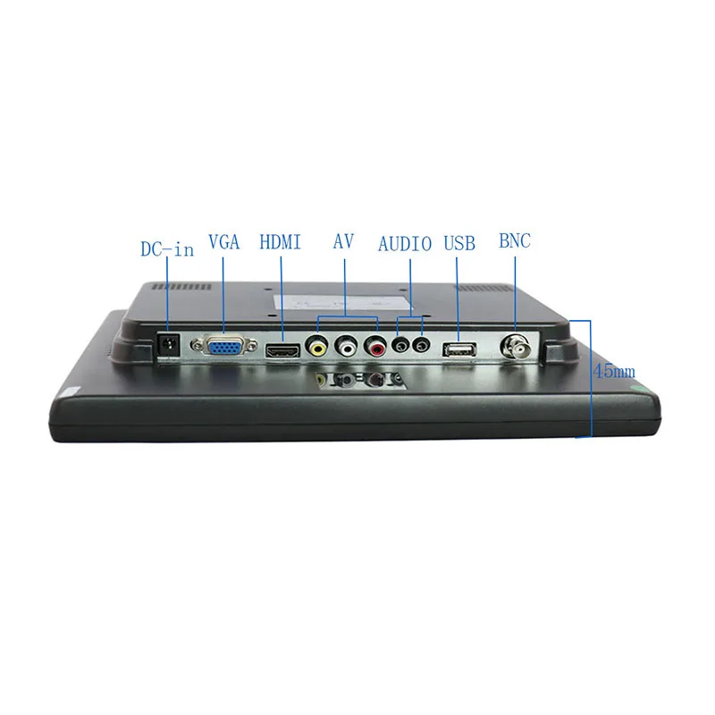 ZHIXIANDA 10.4 ġ 800x600 TFT LCD ũ ÷, BNC HDMI AV VGA USB Է, ޴ ũž 