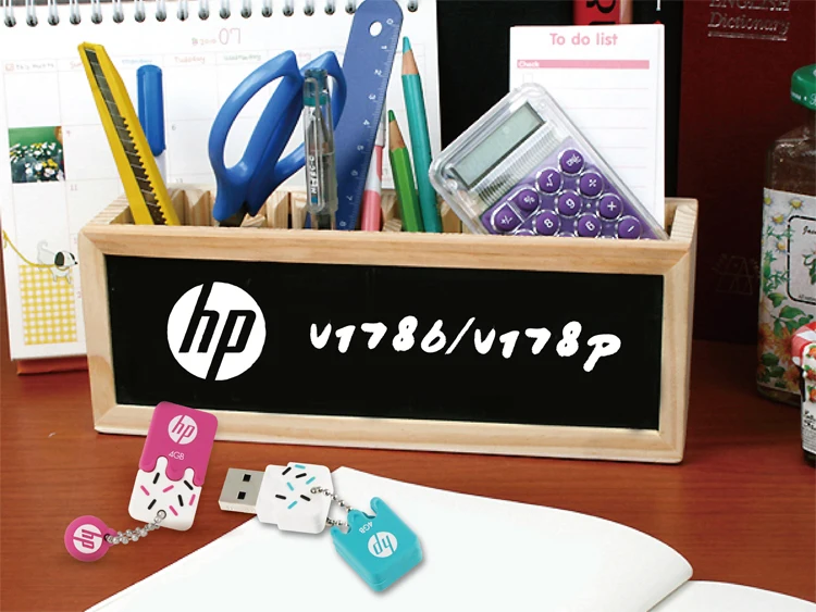 HP v178w wholesales 4GB 8GB 16GB 32GB Rubber Cartoon  USB 2.0 Flash Pen Drive Memory Stick U Disk Playful Ice Cream Drive waterproof (10)
