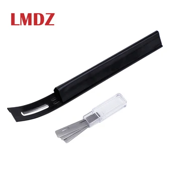 

LMDZ Steel Modern Safety Beveler Skiver Thinning Leather Craft Blade Knife DIY Seams Tool for Home Handmade Accessories+3 Blades