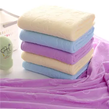 

Faroot 70X140CM Solid Microfiber Quick-dry Towel Bear Cartoon Bath Towels Cotton Soft Dry Towels Kitchen Clean Absorbent Towels