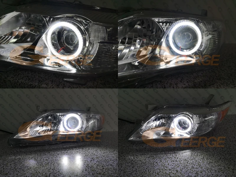 Для Toyota Camry XV40 2010 2011(USA Built) Отличное Ультра яркое освещение DRL smd led angel eyes kit дневной свет