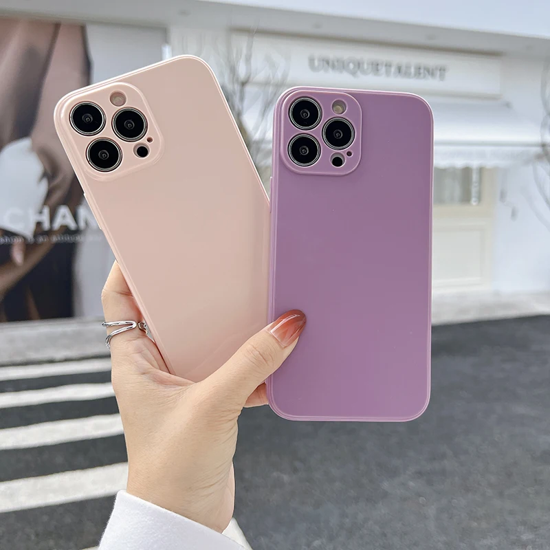 Blue Candy Color Silicone Case For Iphone 13 Pro Max 12 Mini 11 X Xs Xr 7 8 Plus Se 6 13pro Iphone13 Green Black Pink Cover Phone Case Covers Aliexpress