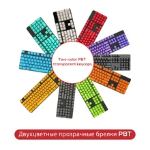 PBT Keyscaps mekanik klavye için OEM profil 104 tuşları için şeffaf arka ışık GK61 Anne Pro 2 NOPPOO IKBC GANSS RK FILCO