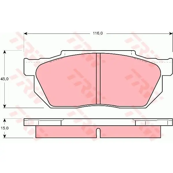 Колодки тормозные HONDA CIVIC/CRX/PRELUDE 83-95 передние б/датчи
