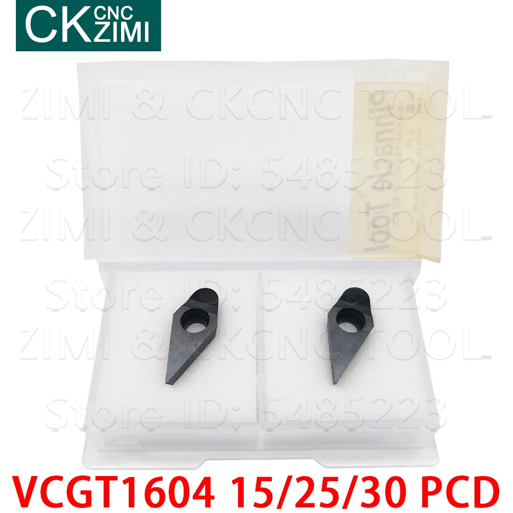 VCGT160415 PCD VCGT160425 PCD VCGT160430 PCD insert Diamond blade CNC Turning Metal lathe tool VCGT 1604 for copper and aluminum mini vice